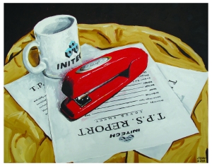 Still Life With Stapler ("Office Space")